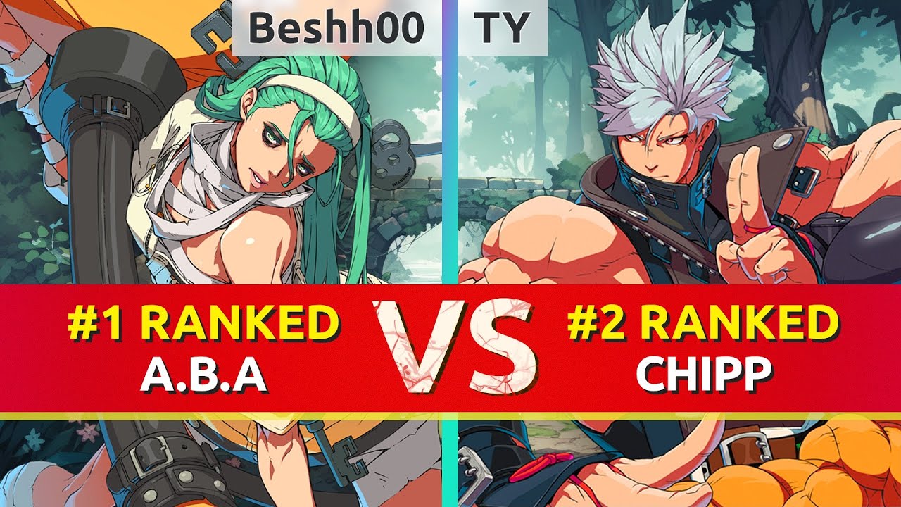 GGST ▰ Beshh00 (#1 Ranked A.B.A) vs TY (#2 Ranked Chipp). High Level Gameplay