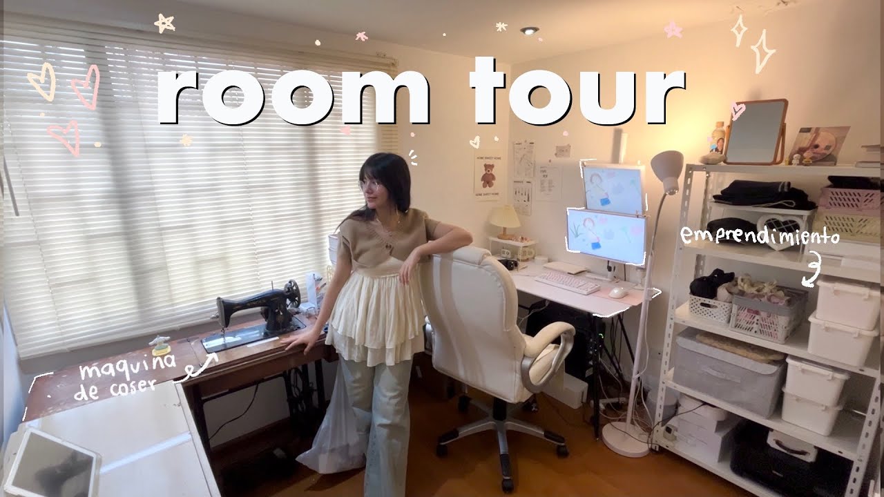 room tour ♡ mini taller de confección tour de mi emprendimiento🧵🛏️