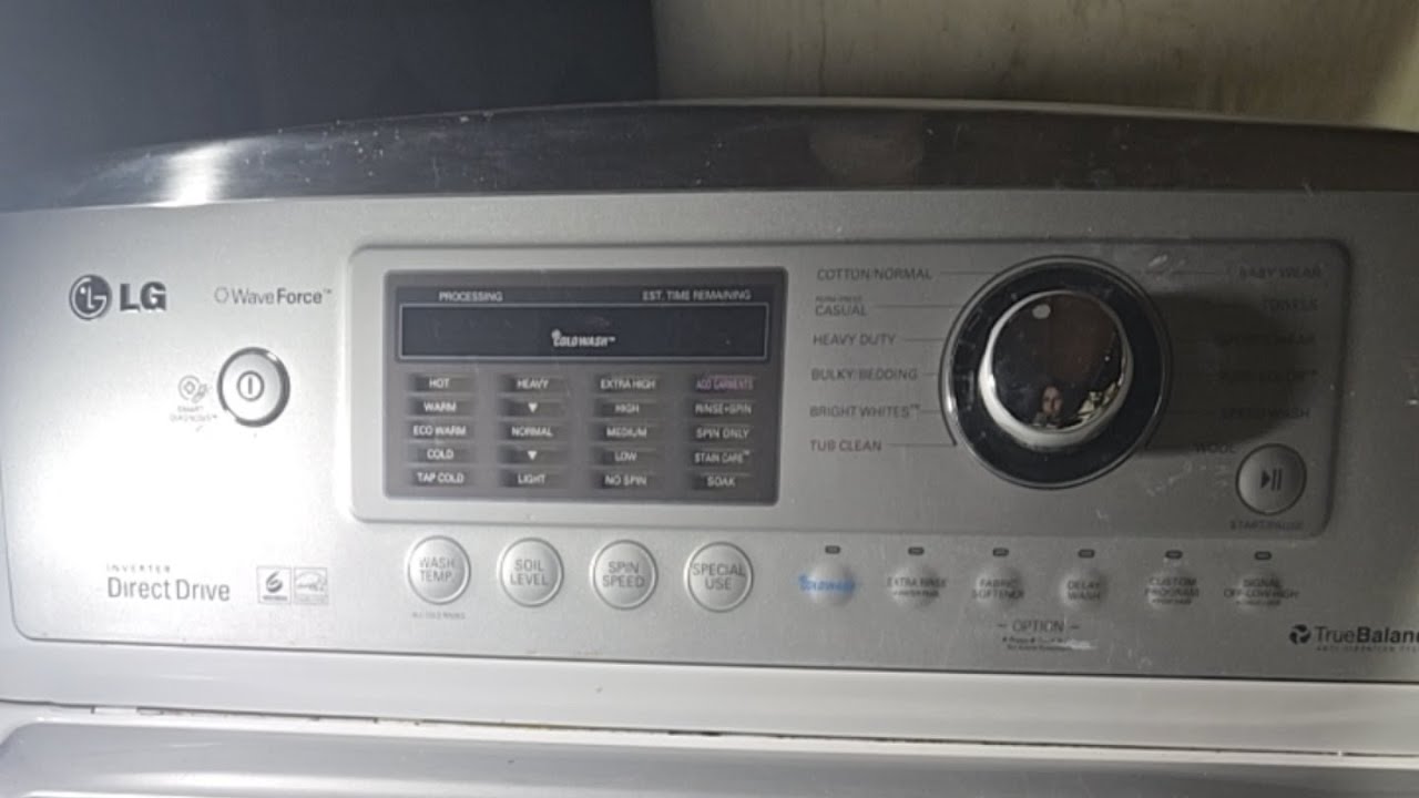 Doing Laundry With My LG Waveforce - Testing It's Balance Sensor