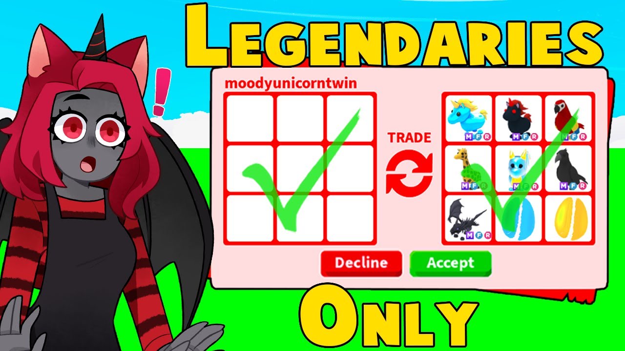 I Got SO MANY LEGENDARIES From This TRADE In Adopt Me! (Roblox)