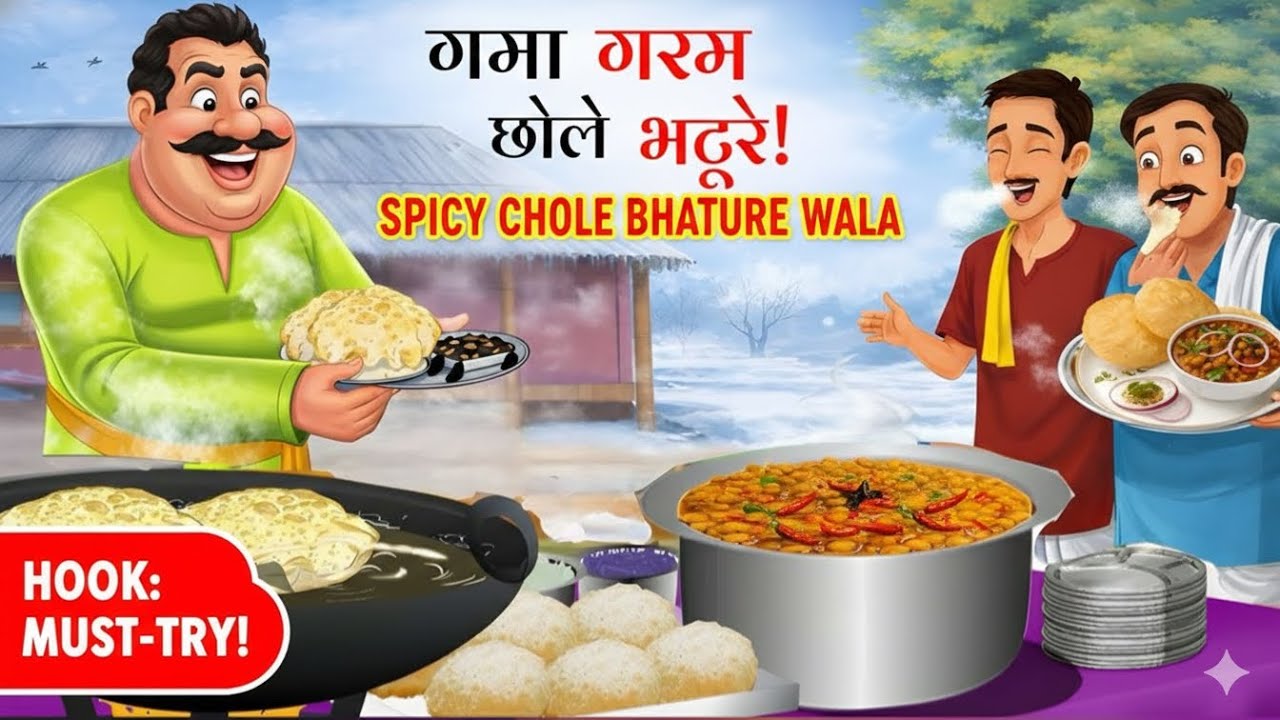दिल्ली के स्पाइसी छोले भटुरे वाला | Delhi ke spicy chole bhature wala kahani | moral stories