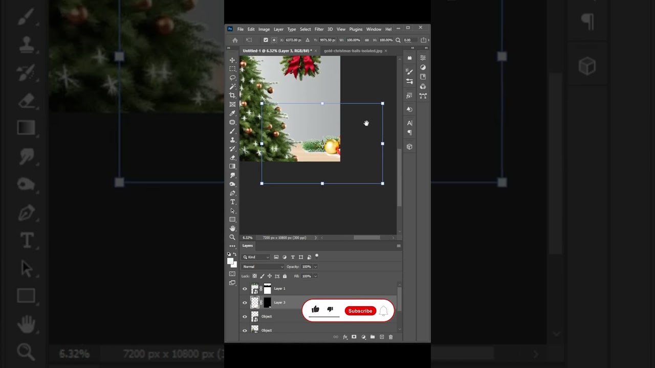 Merry Christmas Social Media Post Design Photoshop #christmasposter #socilamediaposter #photoshop