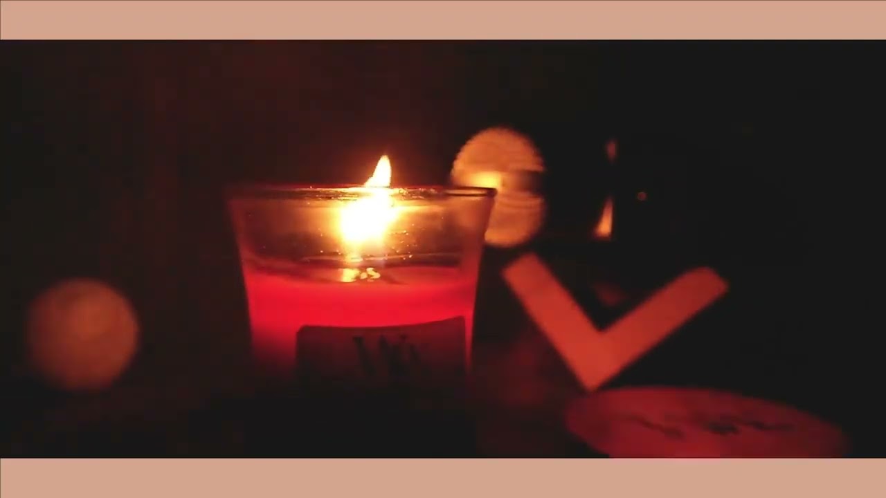 One Hour Candle Burning / Cracking Sound ASMR