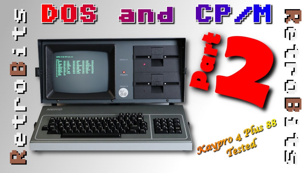 Давайте протестируем CP/M и MS DOS на Kaypro 4 Plus 88!