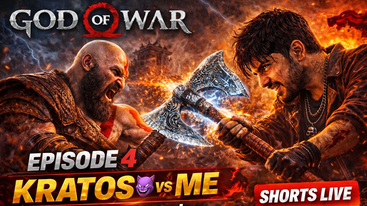GOD OF WAR EPISODE 4 | KRATOS VS ME 😈🔥 | Full Hindi Gameplay | #godofwar #shortslive