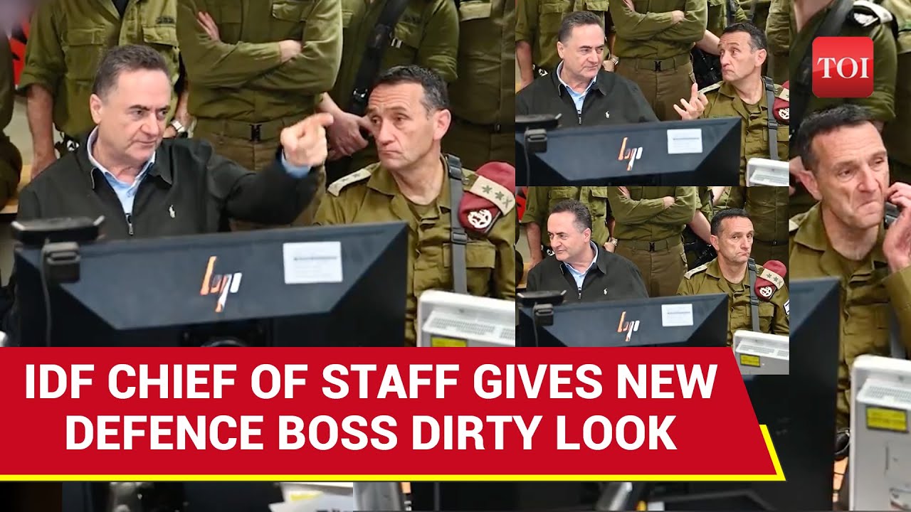Israel Army Chief Caught Stunned On Camera As New Defence Boss Says This About Hezbollah...