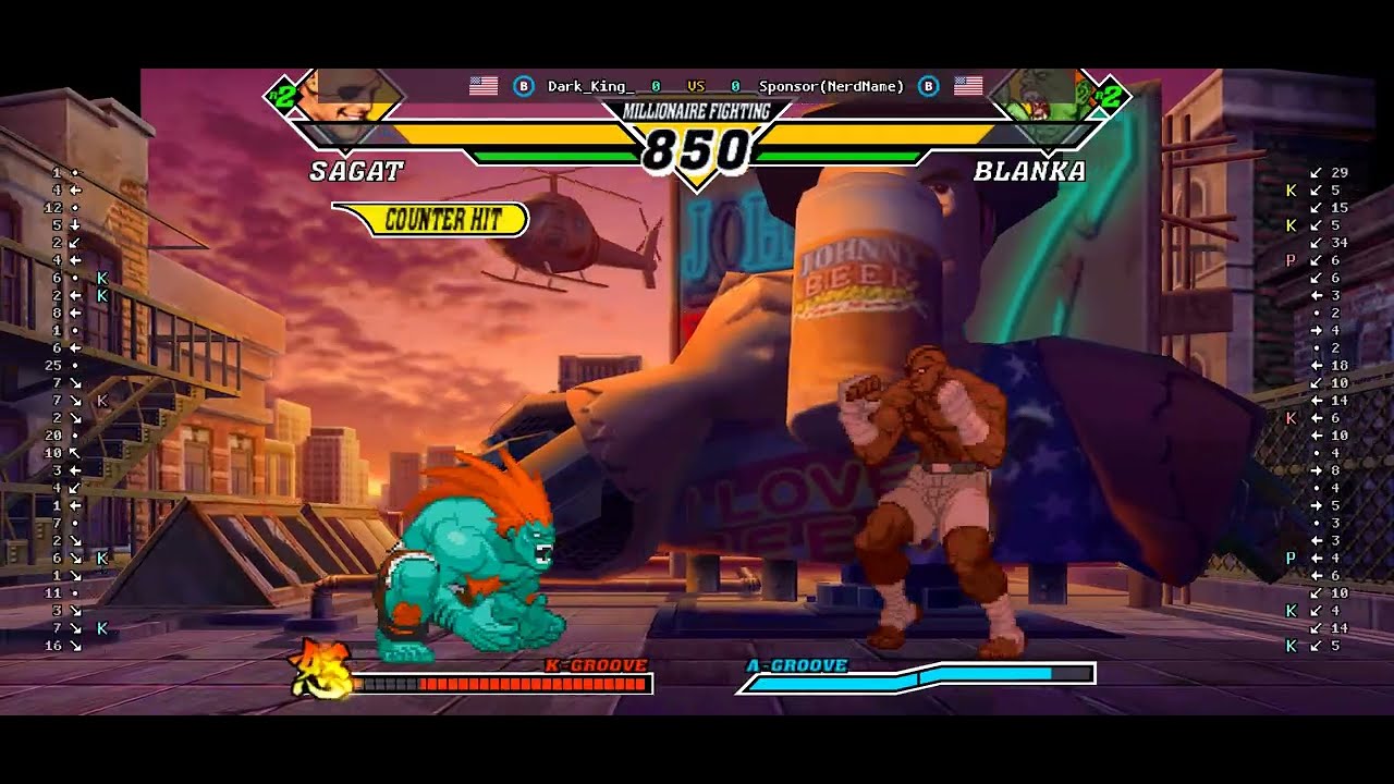 Capcom Vs. SNK 2 - 🇺🇸 Dark_King_(B) vs 🇺🇸 Sponsor(NerdName)(B) | Fightcade (2026-03-01 02:51 UTC)