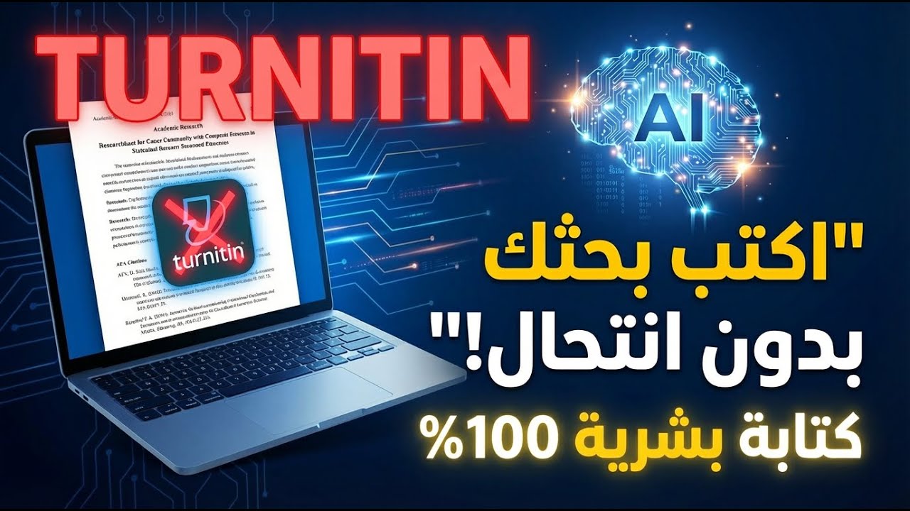 الحل السحري لرسائل الماجستير والدكتوراه: موقع يكتب بحثك بمراجع حقيقية ويخدع Turnitin