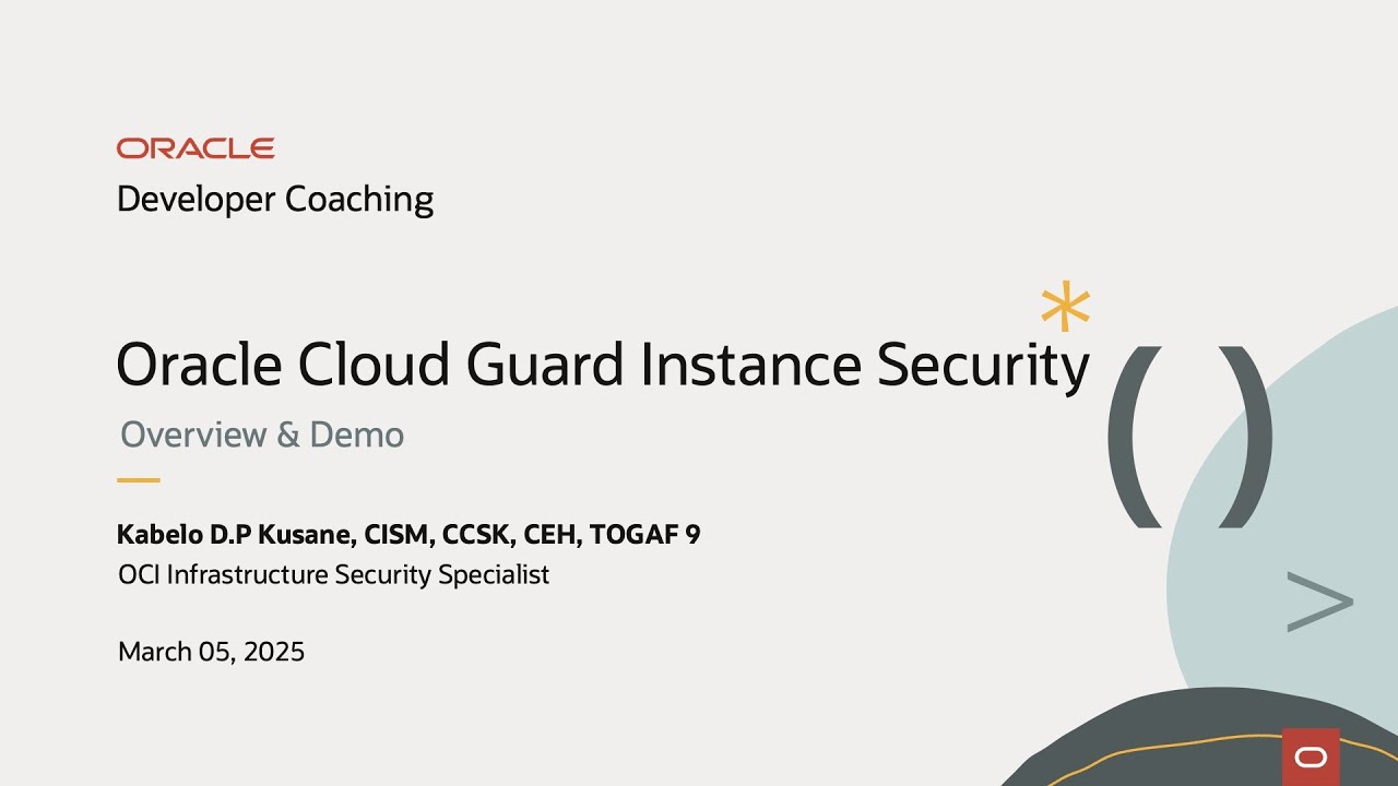 Developer Coaching - Workload Protection with Cloud Guard Instance Security