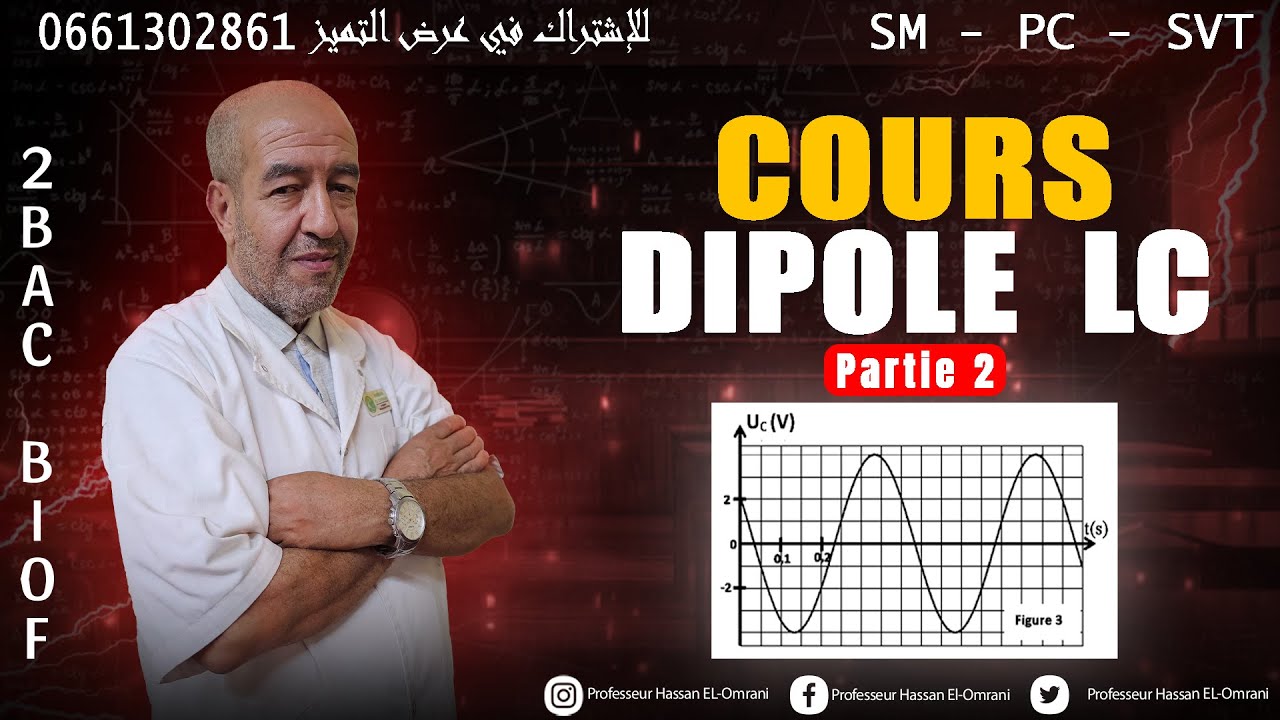 2BAC Biof | Dipôle LC libre : Cours (Partie 2) + Astuces - avec Prof. hassan el omrani