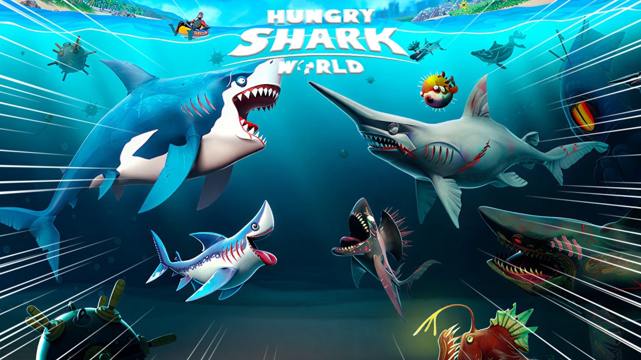 LAUTAN GANAS INI BANYAK MONSTER LAUT!! Hungry Shark World