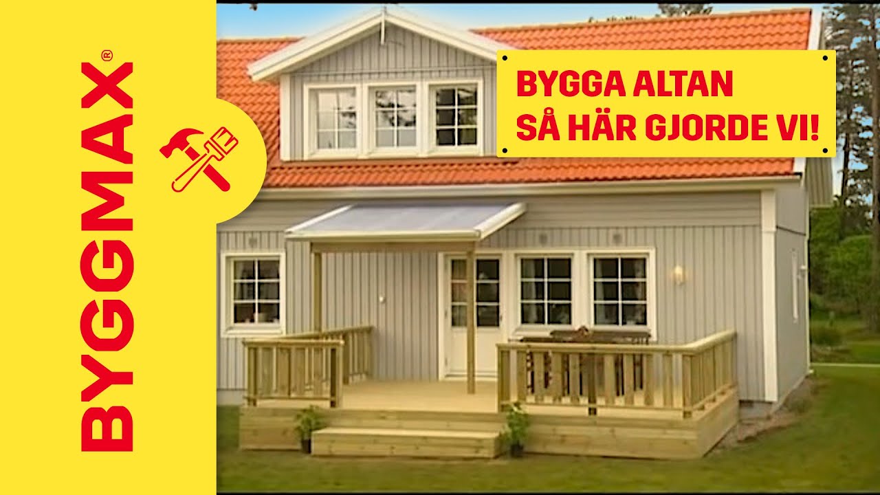 Bygga altan, så här gjorde vi!