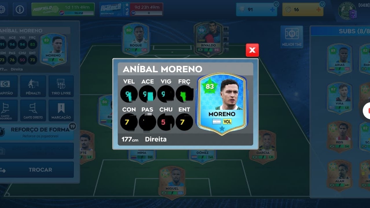 UPAGEM PERFEITA DO ANÍBAL MORENO 83 PRO TIME DO PALMEIRAS NO DLS 26!!! 4k