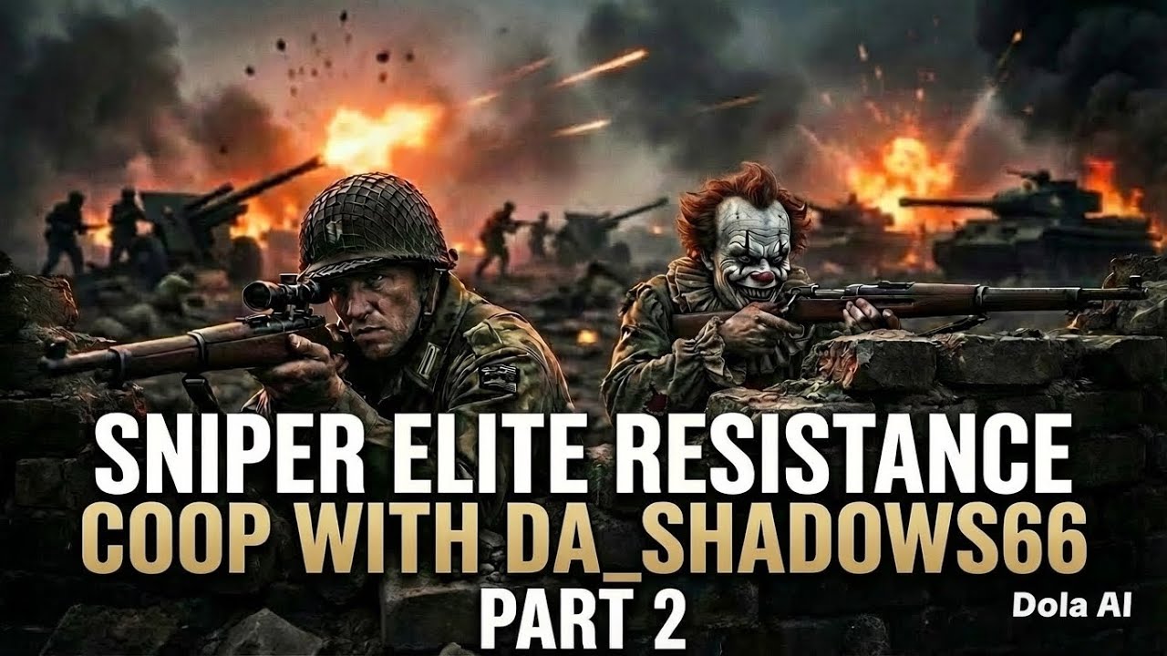 Sniper Elite Resistance Lock Stock & Barrels & assault on fort Rogue coop gameplay with DA_Shadows66