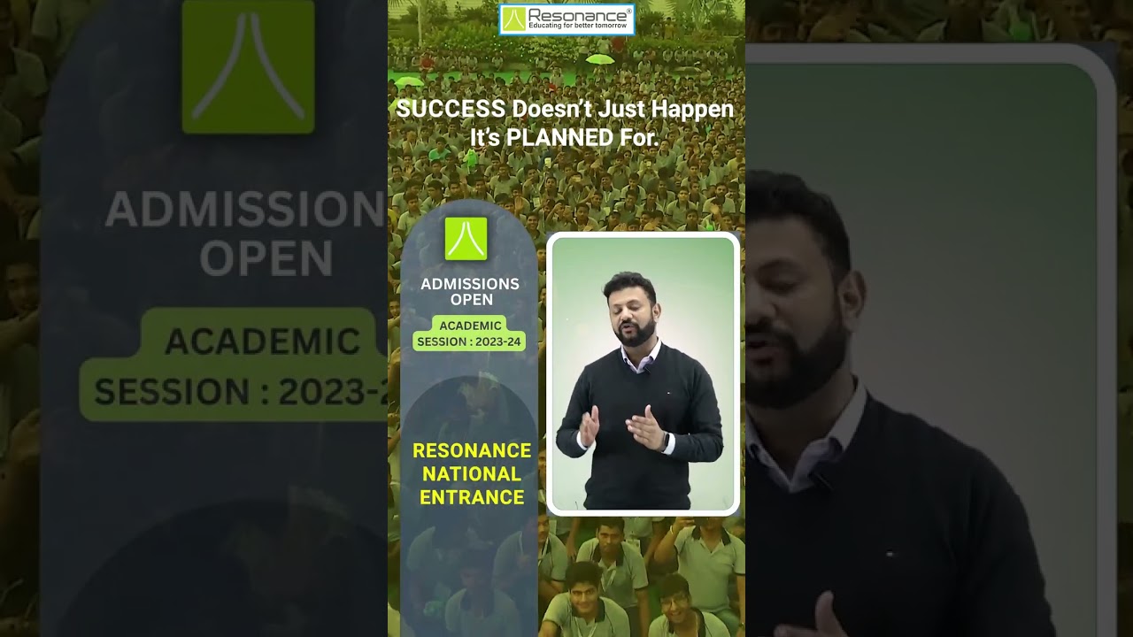 Prepare for a Great future | Resonance Announces Admissions for the Session 2023-24