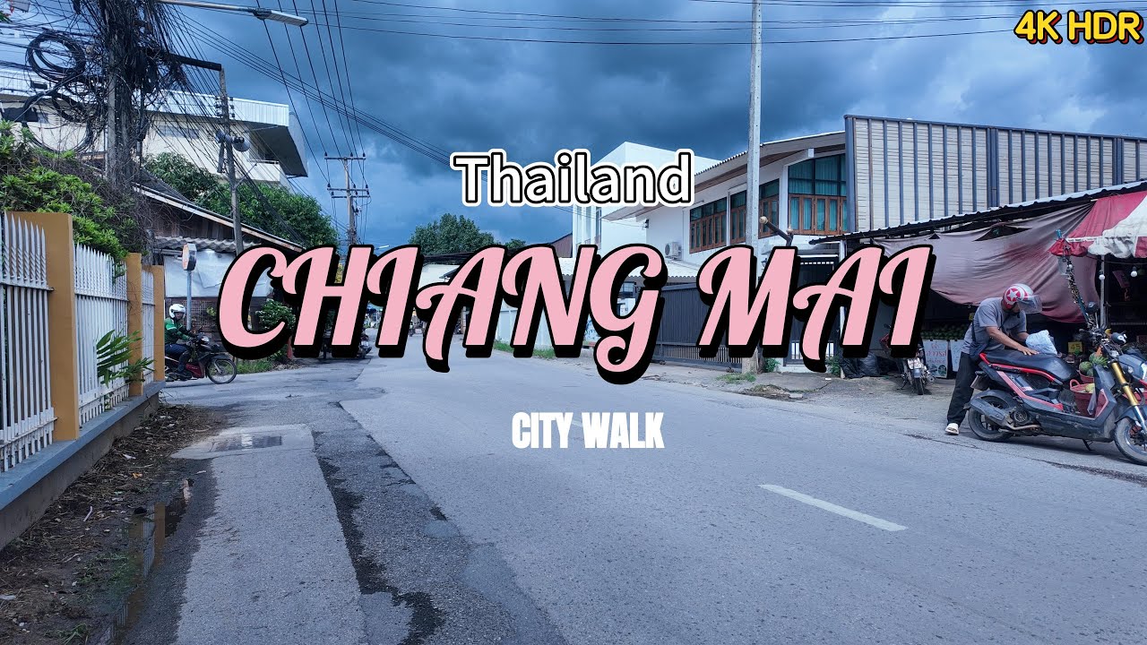 【4K HDR】Exploring Downtown Chiang Mai|Citywalk|Life in Chiang Mai,Thailand Vlog