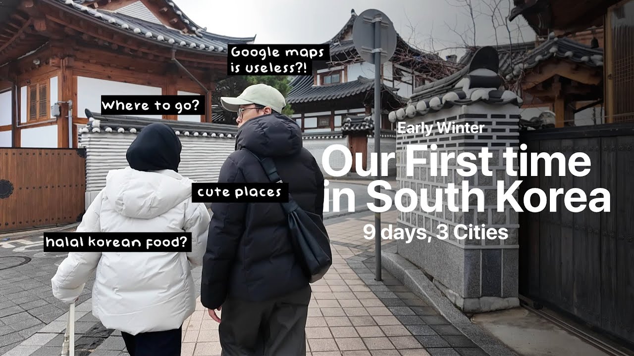 First Time in Korea 🇰🇷 We Found Halal Korean Food, Cute Streets & Best Shopping!