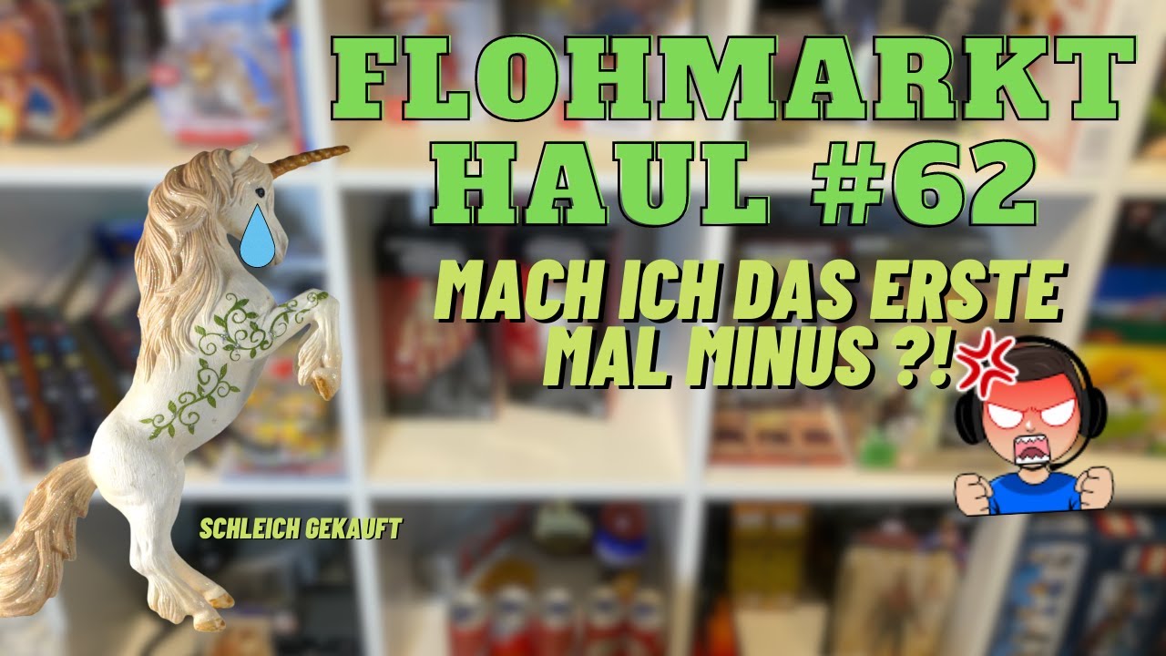 FLOHMARKT HAUL #62 Mein erster Fail?! 🤔 Trödelmarkt Funde - Schleich Figuren gekauft Geld Experiment