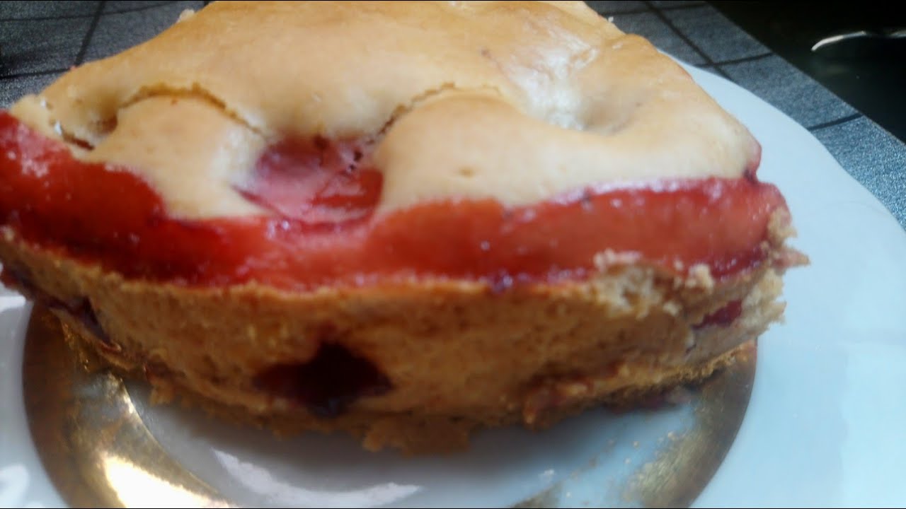 Пирог 🍓 клубничный, абсолютно постный и очень вкусный!