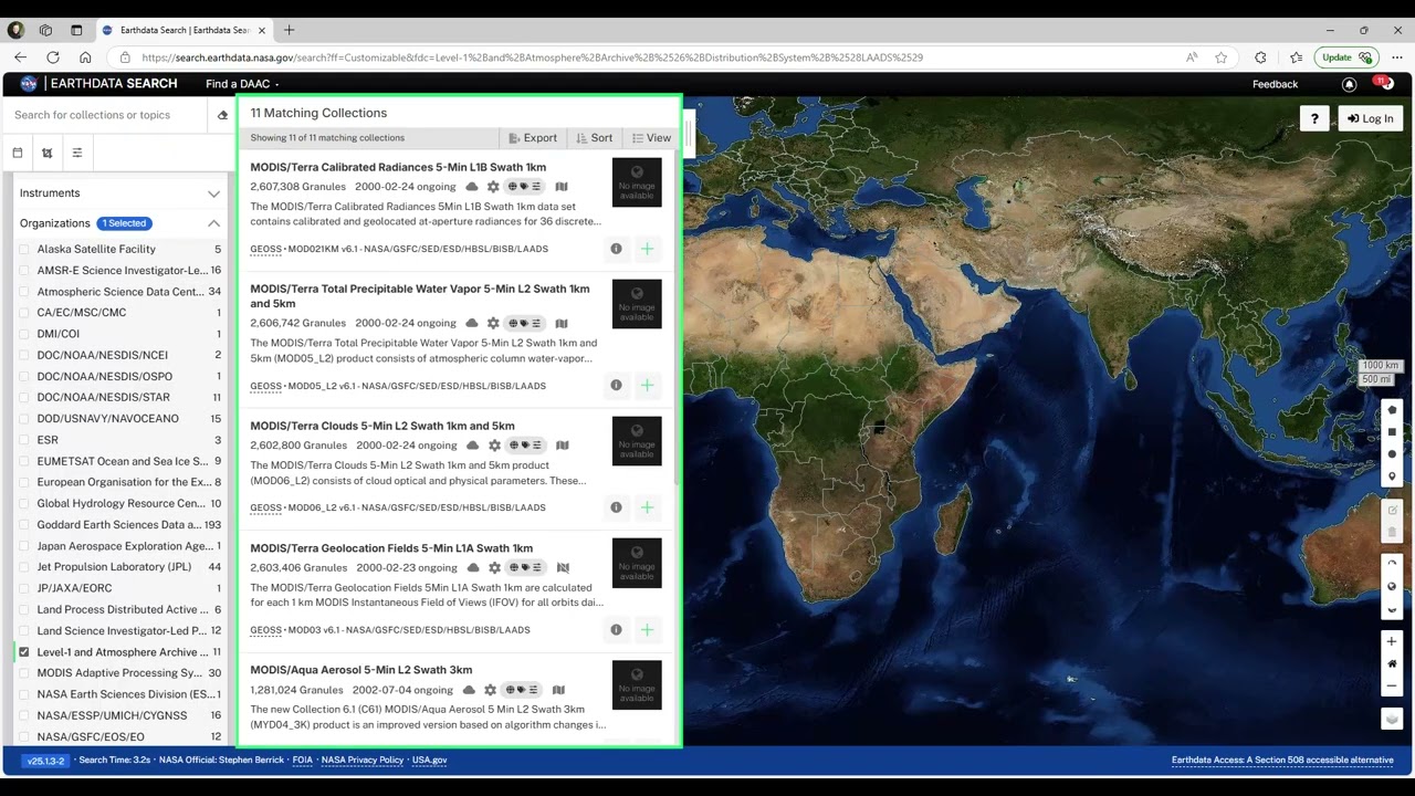 Using Harmony Tools in Earthdata Search