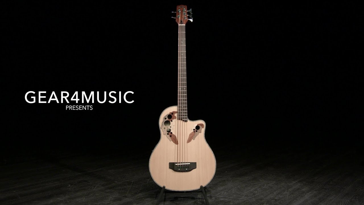 Roundback Electro Acoustic 5 String Bass Guitar by Gear4music