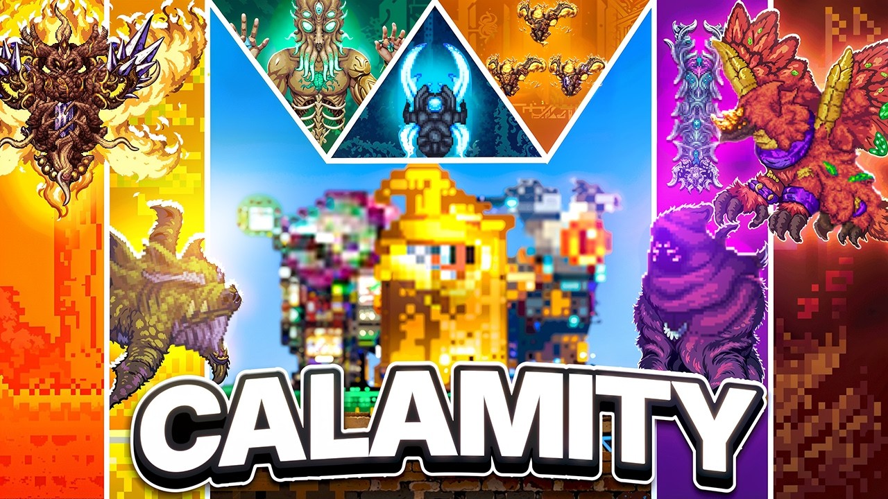3 игрока 100% Calamity Mod ПОЛНЫЙ ФИЛЬМ