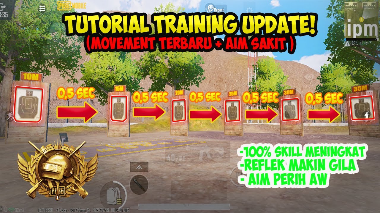 TUTORIAL CARA LATIHAN PEMULA SAMPAI PRO UPDATE - PUBG MOBILE INDO