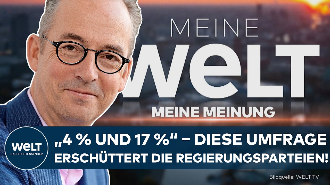 REGIERUNG: &bdquo;4 % und 17 %&ldquo; &ndash; diese Umfrage ersch&uuml;ttert SPD und CDU! | Meinung mit Fleischhauer