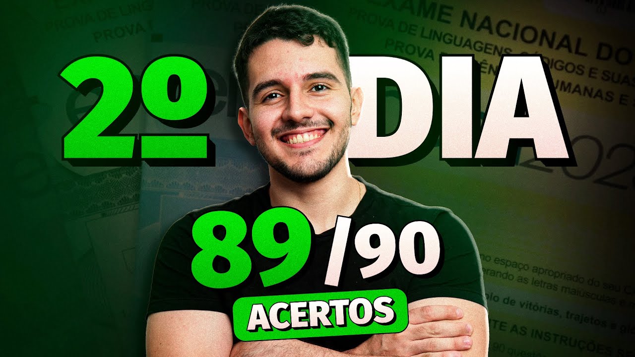 ESTRATÉGIA de PROVA para 2° DIA do ENEM (+800 de média)