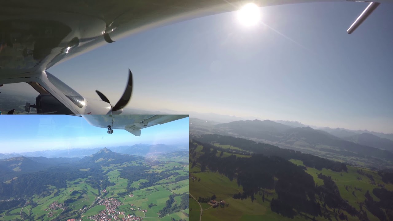 Flug von Kempten zum Locher-Airfield Sarntal Südtirol