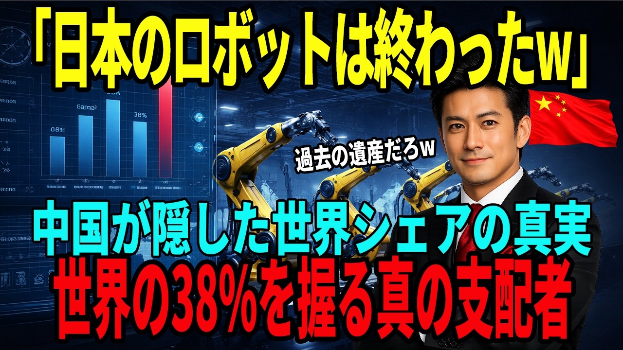「日本のロボットは終わった」中国副社長が豪語→IFR調査で判明した世界生産38%の衝撃データとは