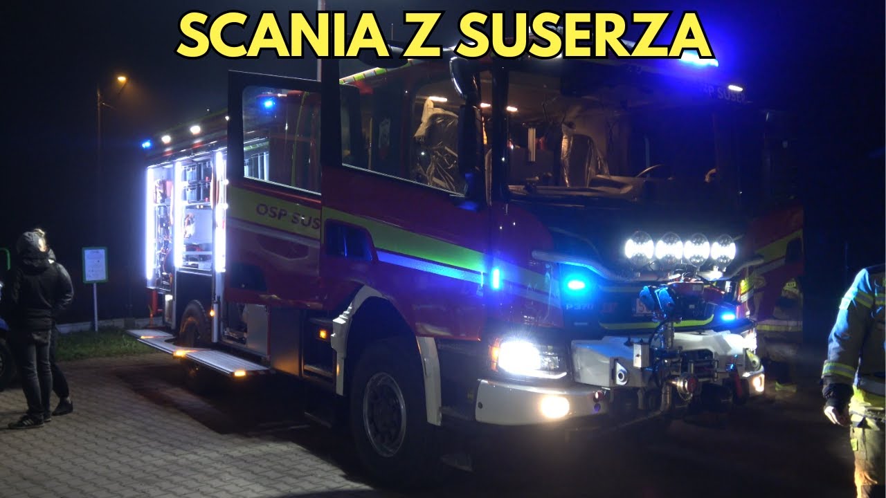 NOWA SCANIA P370 XT DLA OSP SUSERZ! Powitanie wozu 439[M]49 GBA od firmy Szczęśniak