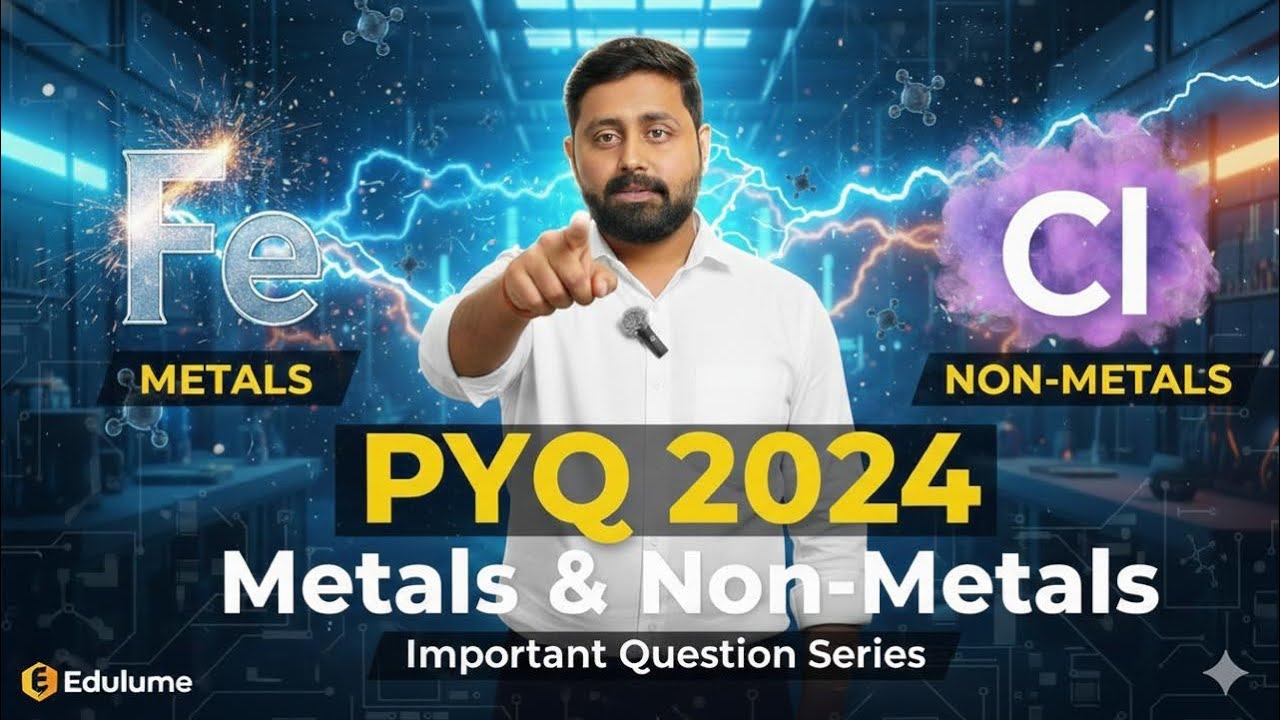 Score 100% in Metals & Non-Metals: Important Questions + PYQs 🏆#science #chemistry 