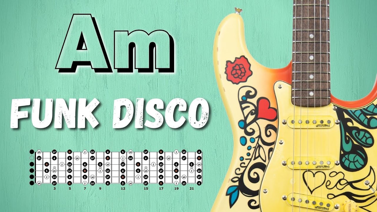 Groovy FUNK DISCO Backing Track in A minor