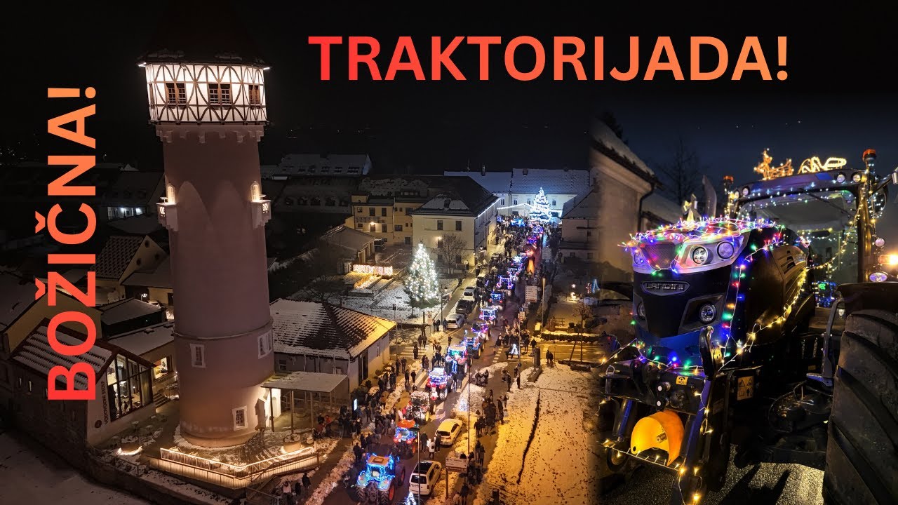 Lučke, traktorji in polna ulica ljudi!🎄🚜 | S:3-E:1