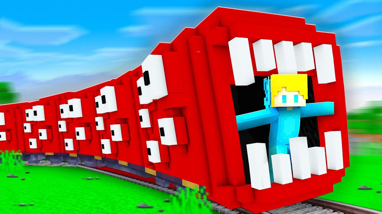 Wie man ein funktionierenden TRAIN EATER ZUG baut in Minecraft!