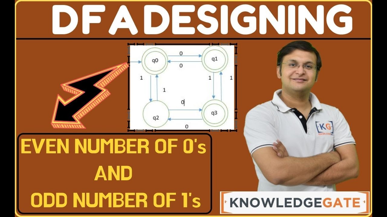 even number of 0's && odd number of 1's | TOC | THEORY OF COMPUTATION | AUTOMATA | part-27