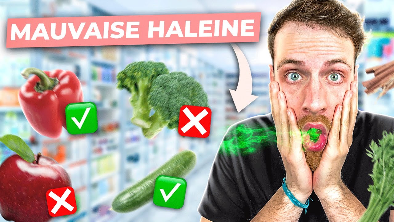 7 aliments anti MAUVAISE HALEINE (vinaigre, concombre...)