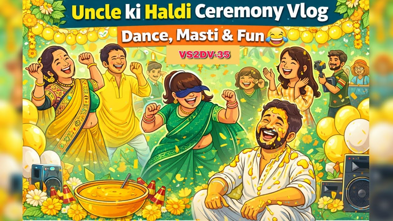 Uncle ki haldi mai to sab ka dance nikal gaya 🤣 | Family vlogs | VS2DV-35 