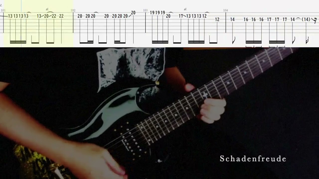 [Tab / Guitar Cover] DIR EN GREY / Schadenfreude