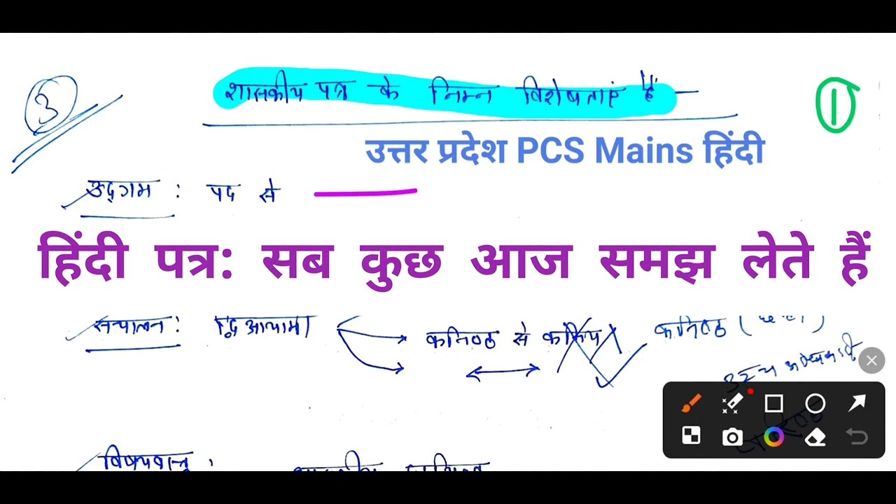 UPPCS Mains सामान्य हिंदी पत्र का पूरा समाधान। पत्र लेखन ऐसा कि कटे ही नहीं नंबर