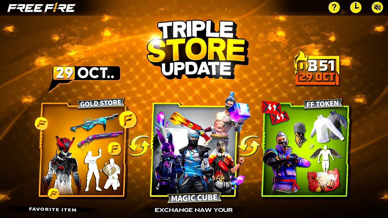 Ob51 Triple Store Update Free Fire is finally coming 😍💯 | Ff New Event Bd | Free Fire New Event
