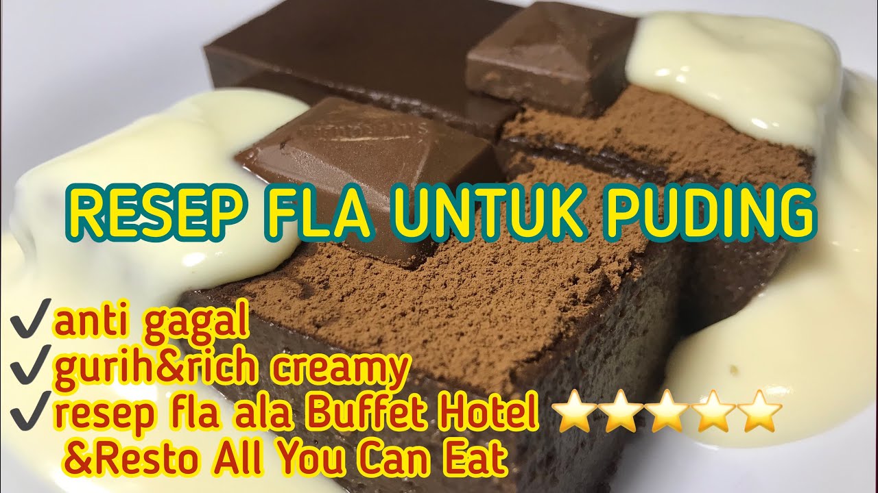 RESEP FLA PUDING ALA HOTEL BERBINTANG||Resep Fla/Vla Simple&Anti Gagal!