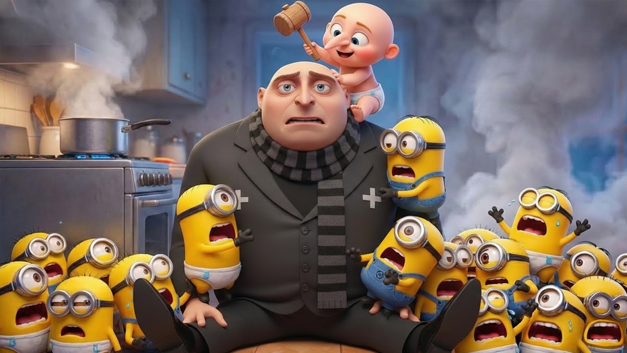 Minions and Baby Trouble! 🍼🍰 | Gru Faces the Ultimate Kitchen Crisis! | Funny Minions Animation