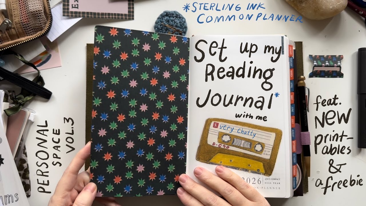 Ведение дневника чтения в ежедневнике Sterling Ink Common Planner и бумаге Paper Republic XL