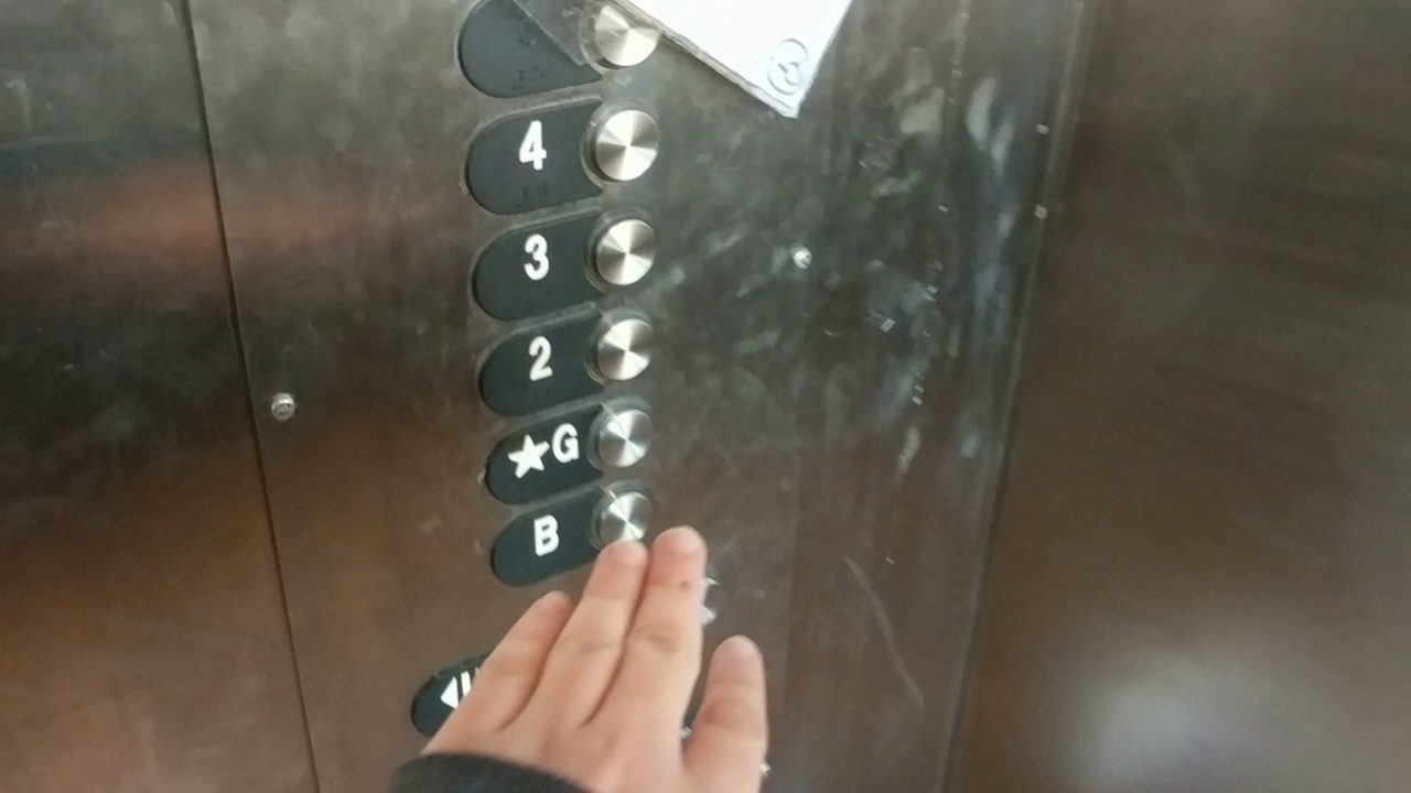Elevator drawings inside the elevator.