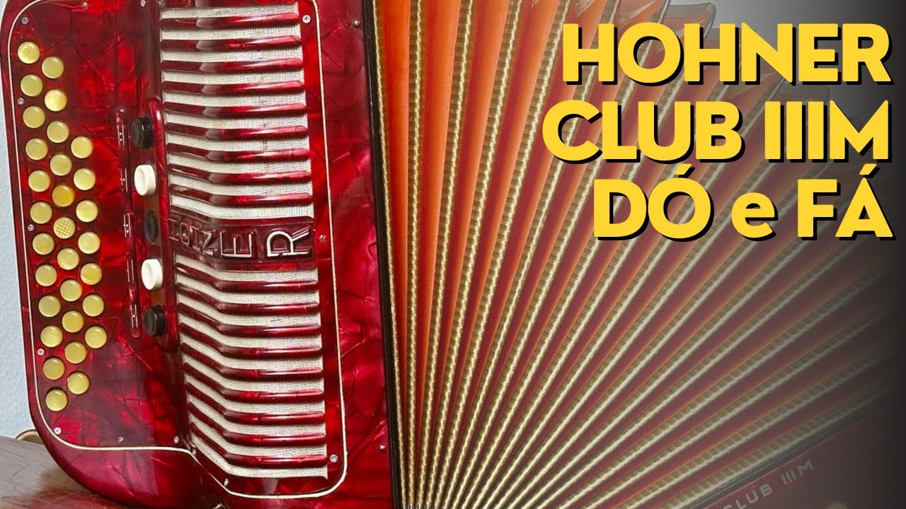 Gaita Ponto HOHNER Club IIIM, terça de voz com 5 registros