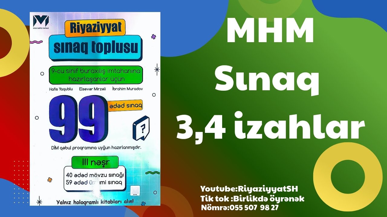 MHM sınaq 3 və4 🫠