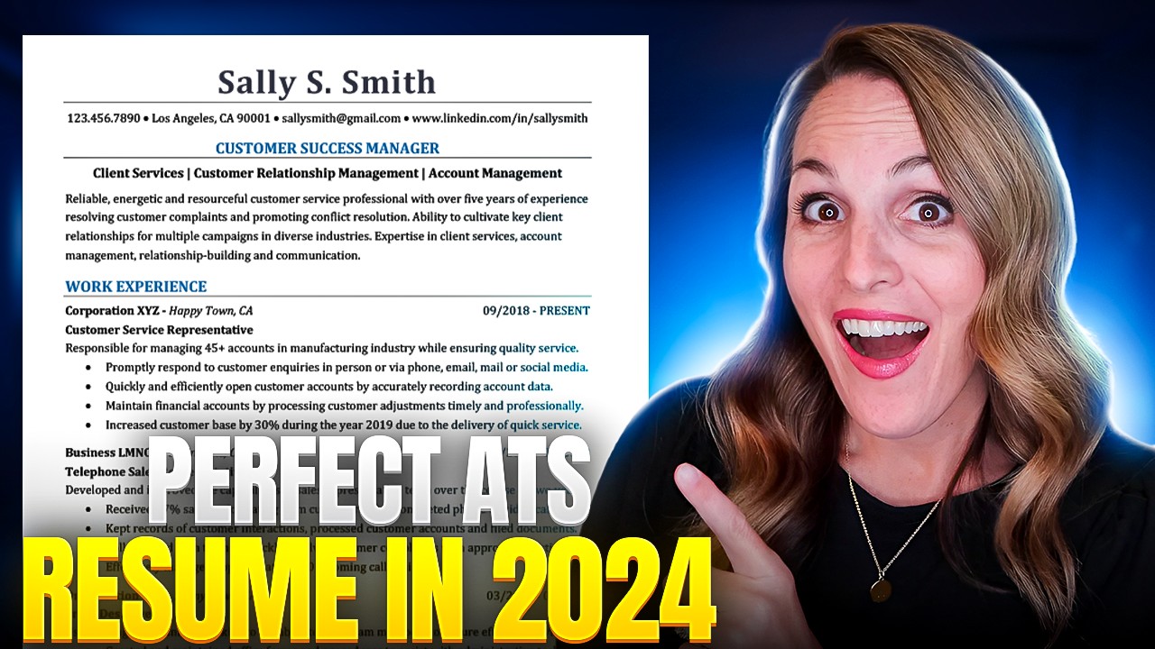 THE PERFECT RESUME TO BEAT THE ATS IN 2025 | FREE TEMPLATE INSIDE!