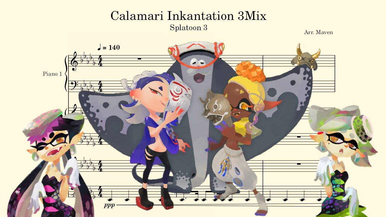 Splatoon 3 - Calamari Inkantation 3Mix (Piano Trio)